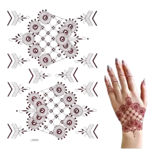 henna sticker stencil