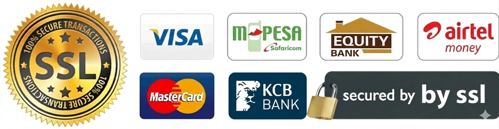 Accepted Payment Methods Bar.